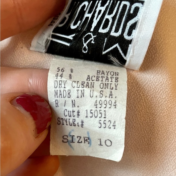 R & M Richards by Karen Kwong Light Pink Blazer. Size 10 - Picture 7 of 8